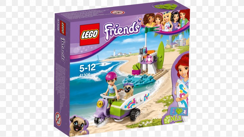 LEGO 41306 Friends Mia's Beach Scooter LEGO Friends Toy Block, PNG, 1488x837px, Lego Friends, Beach, Lego, Lego City, Lego Minecraft Download Free