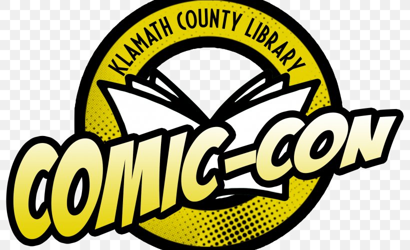Logo San Diego Comic-Con Klamath County Library Service District Brand, PNG, 800x500px, Logo, Area, Brand, Comics, Klamath County Oregon Download Free