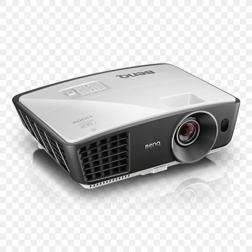 Multimedia Projectors BenQ W750 1280 X 720 DLP Projector, PNG, 1000x1000px, Multimedia Projectors, Benq, Digital Light Processing, Electronic Device, Electronics Accessory Download Free