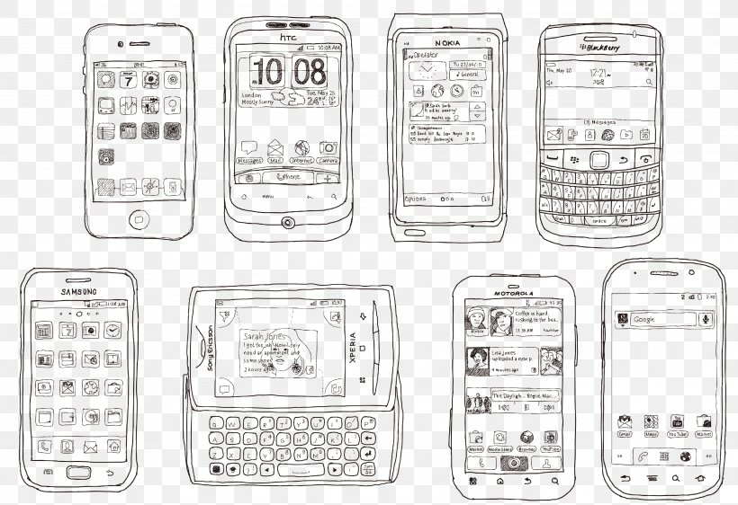 Samsung Galaxy Smartphone Telephone BlackBerry, PNG, 3179x2179px, Samsung Galaxy, Adobe Freehand, Black And White, Blackberry, Communication Download Free
