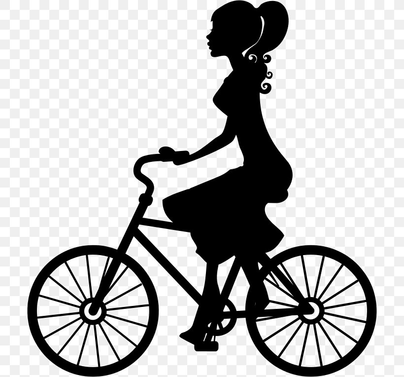 Bicycle Cycling Silhouette Clip Art, PNG, 710x764px, Bicycle, Bicycle Accessory, Bicycle Drivetrain Part, Bicycle Frame, Bicycle Part Download Free