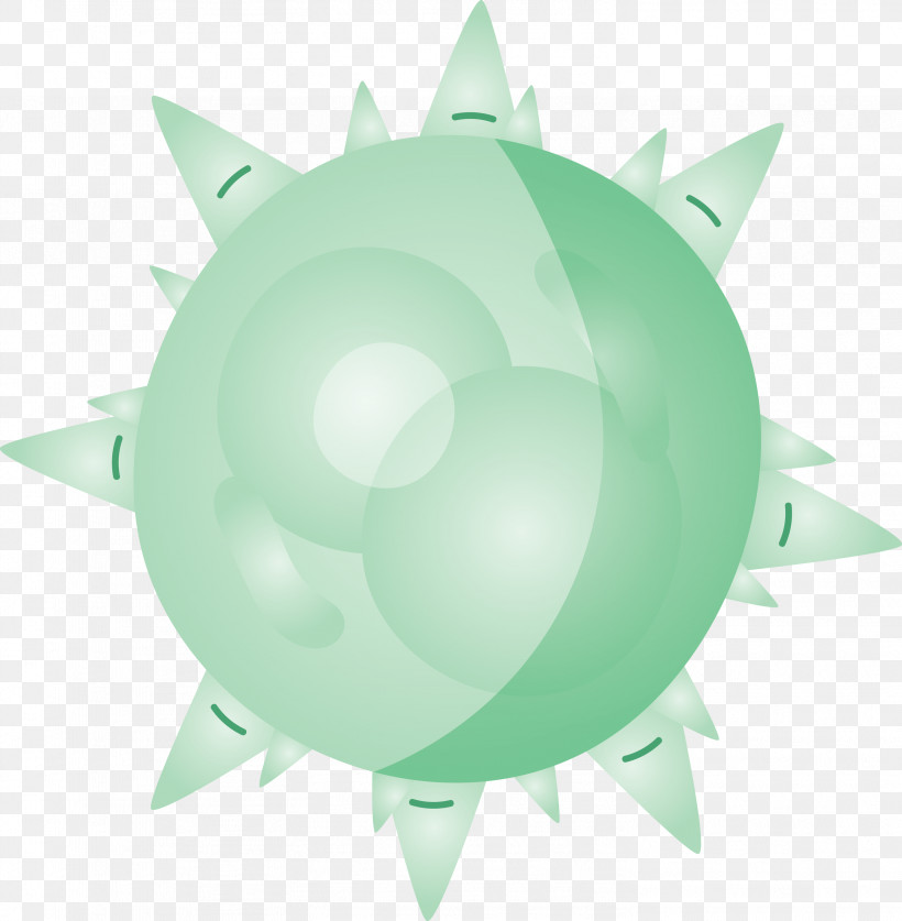 Coronavirus Corona COVID, PNG, 2939x3000px, Coronavirus, Circle, Corona, Covid, Green Download Free