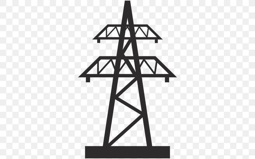 Solar Power Tower Electricity Electric Utility Electrical Grid, PNG, 512x512px, Solar Power Tower, Black And White, Electric Power Transmission, Electric Utility, Electrical Grid Download Free
