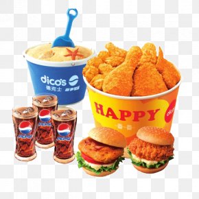Keshi Family Bucket - Chicken Nugget Hamburger Fried Chicken KFC Junk Food PNG