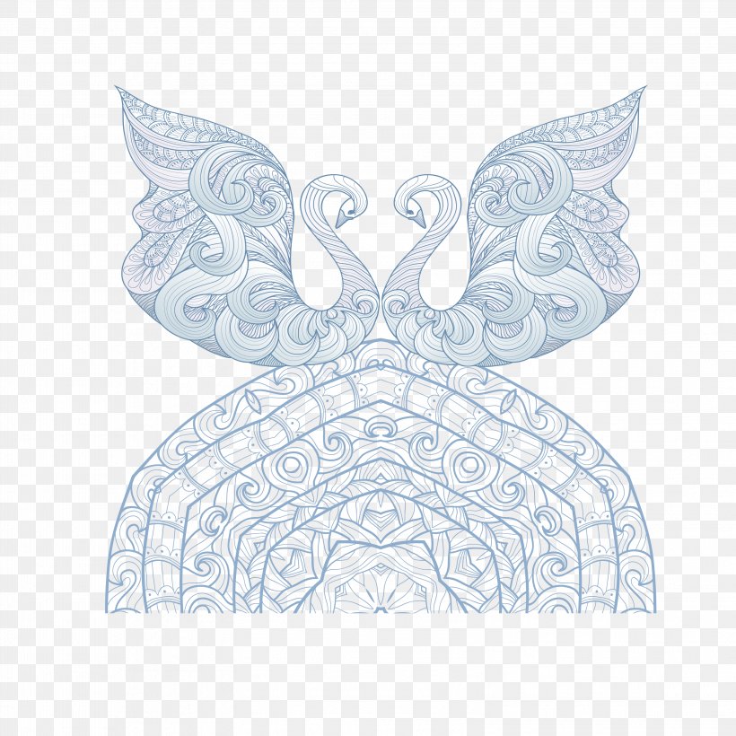 Cygnini Visual Arts, PNG, 3149x3149px, Cygnini, Butterfly, Drawing, Gratis, Moths And Butterflies Download Free