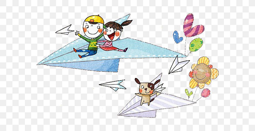 Paper Plane Airplane, PNG, 600x420px, Paper, Airplane, Area, Art, Cartoon Download Free