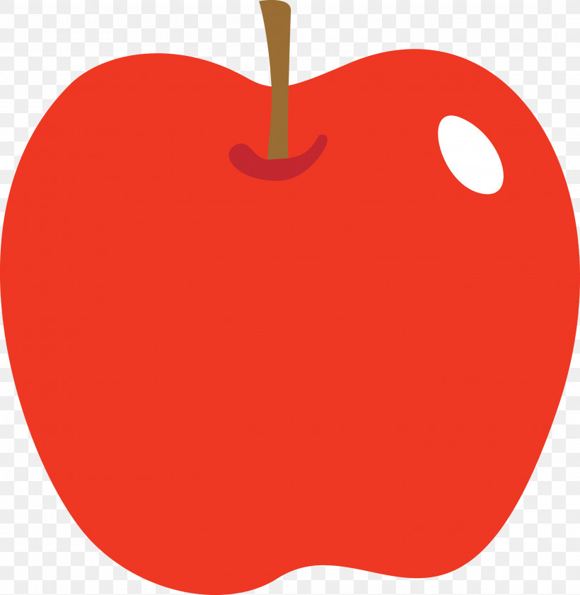 Red Fruit Apple Heart, PNG, 2925x3000px, Apple, Cartoon Apple, Fruit, Heart, Red Download Free