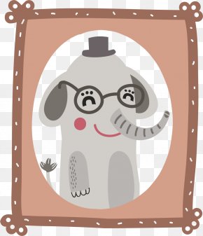 Cartoon Elephant Vector - Cartoon Illustration PNG