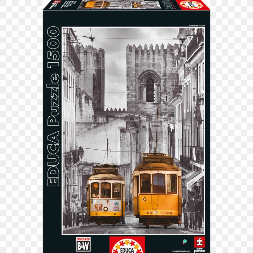Jigsaw Puzzles Alfama Educa Borràs Puzzle Video Game Black & White, PNG, 1080x1080px, Jigsaw Puzzles, Alfama, Black White, Cable Car, Game Download Free