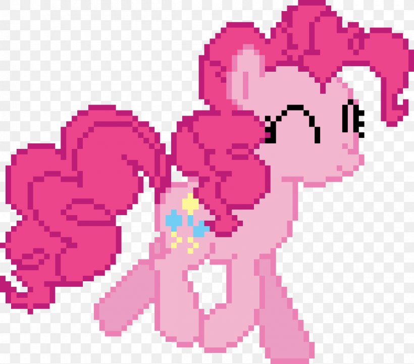 Pinkie Pie Rainbow Dash Pixel Art My Little Pony Clip Art, PNG, 1200x1056px, Watercolor, Cartoon, Flower, Frame, Heart Download Free