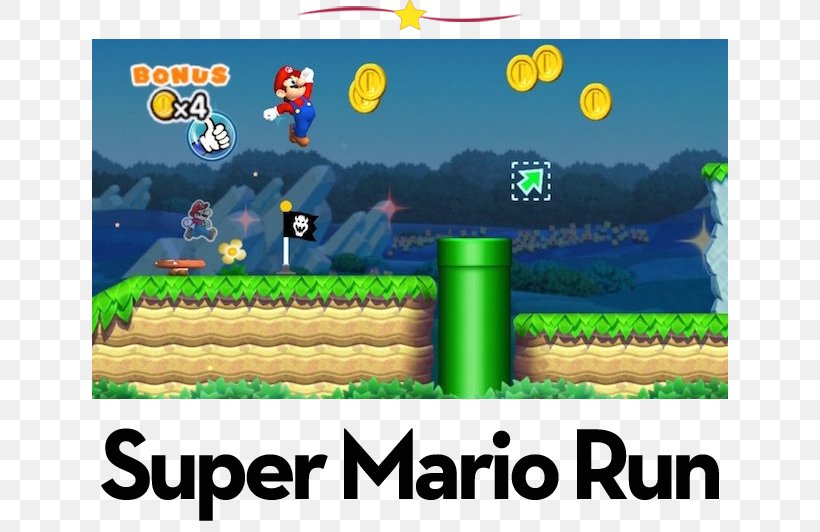Super Mario Run Super Mario Bros. Nintendo Video Games, PNG, 636x532px, Super Mario Run, Android, Apple, Biome, Field Download Free
