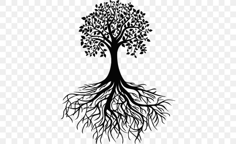 Tree Root Drawing Clip Art, PNG, 398x500px, Tree, Art, Artwork, Black And White, Branch Download Free