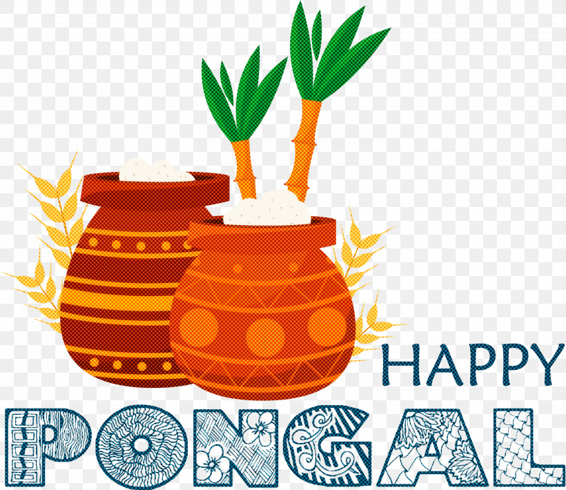 Pongal Happy Pongal, PNG, 3000x2600px, Pongal, Cartoon, Drawing, Happy Pongal, Logo Download Free