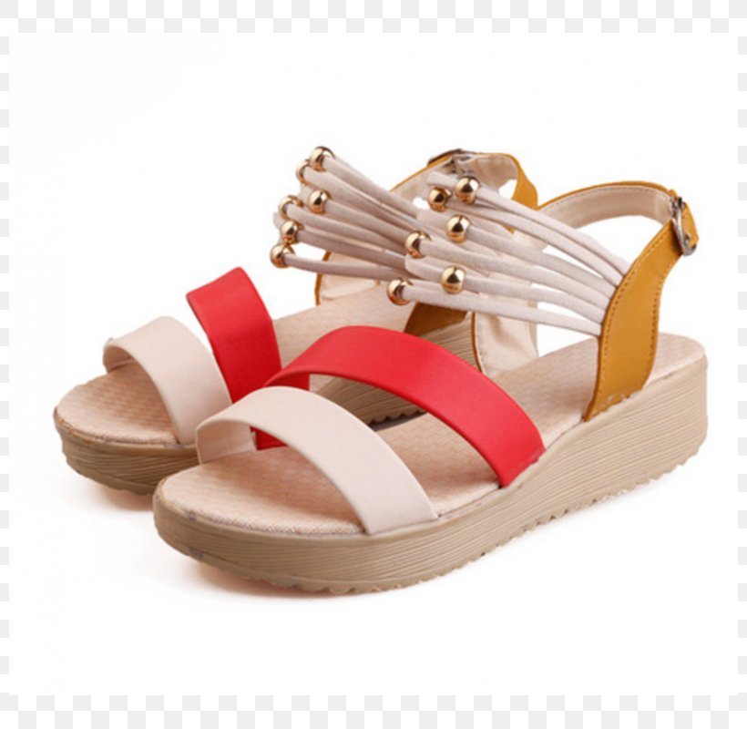 Sandal Flip-flops Fashion Wedge Platform Shoe, PNG, 800x800px, Sandal, Absatz, Beach, Beige, Belt Download Free