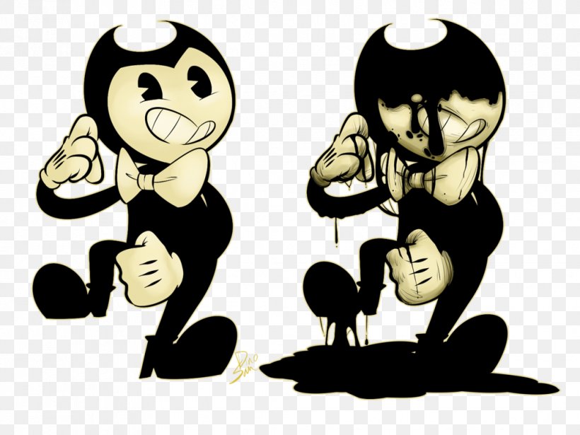 Bendy And The Ink Machine Cuphead Sony Reader Drawing, PNG, 1032x774px, Watercolor, Cartoon, Flower, Frame, Heart Download Free