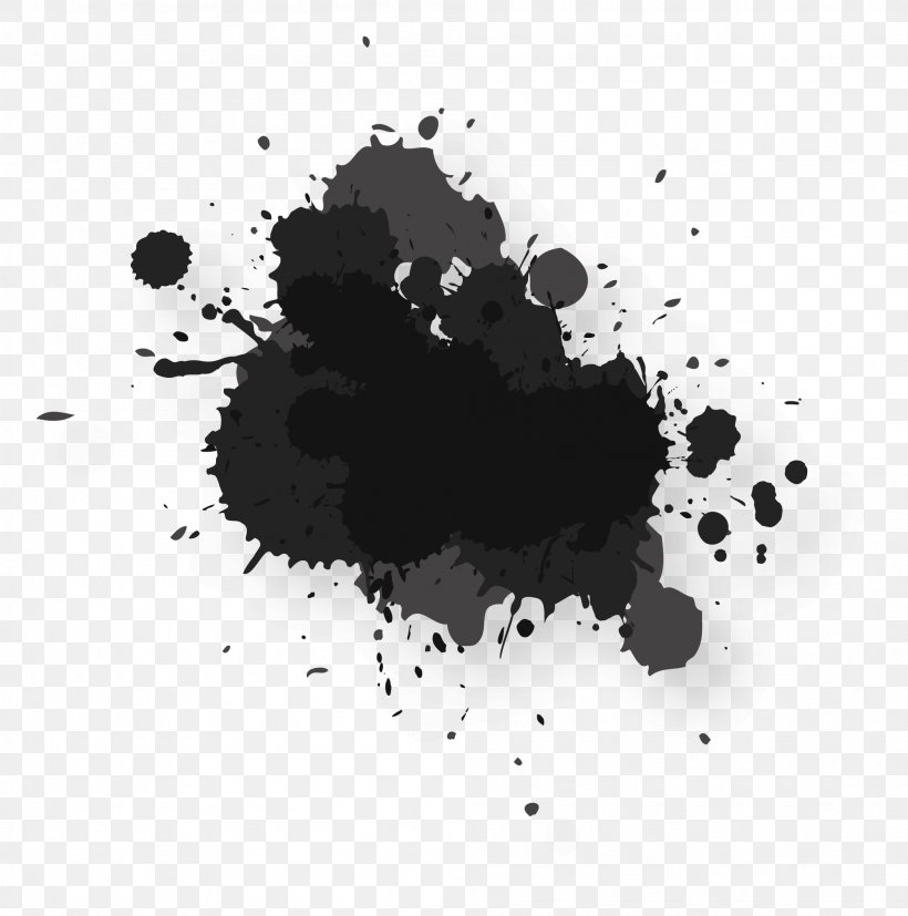 Black Watercolor Painting Ink, PNG, 2001x2020px, Black, Art, Black And White, Designer, Ink Download Free