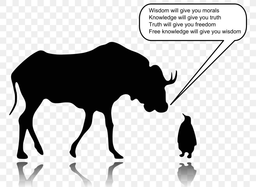 GNU/Linux Naming Controversy Free Software Desktop Wallpaper, PNG, 770x599px, Gnulinux Naming Controversy, Black, Black And White, Bull, Cartoon Download Free