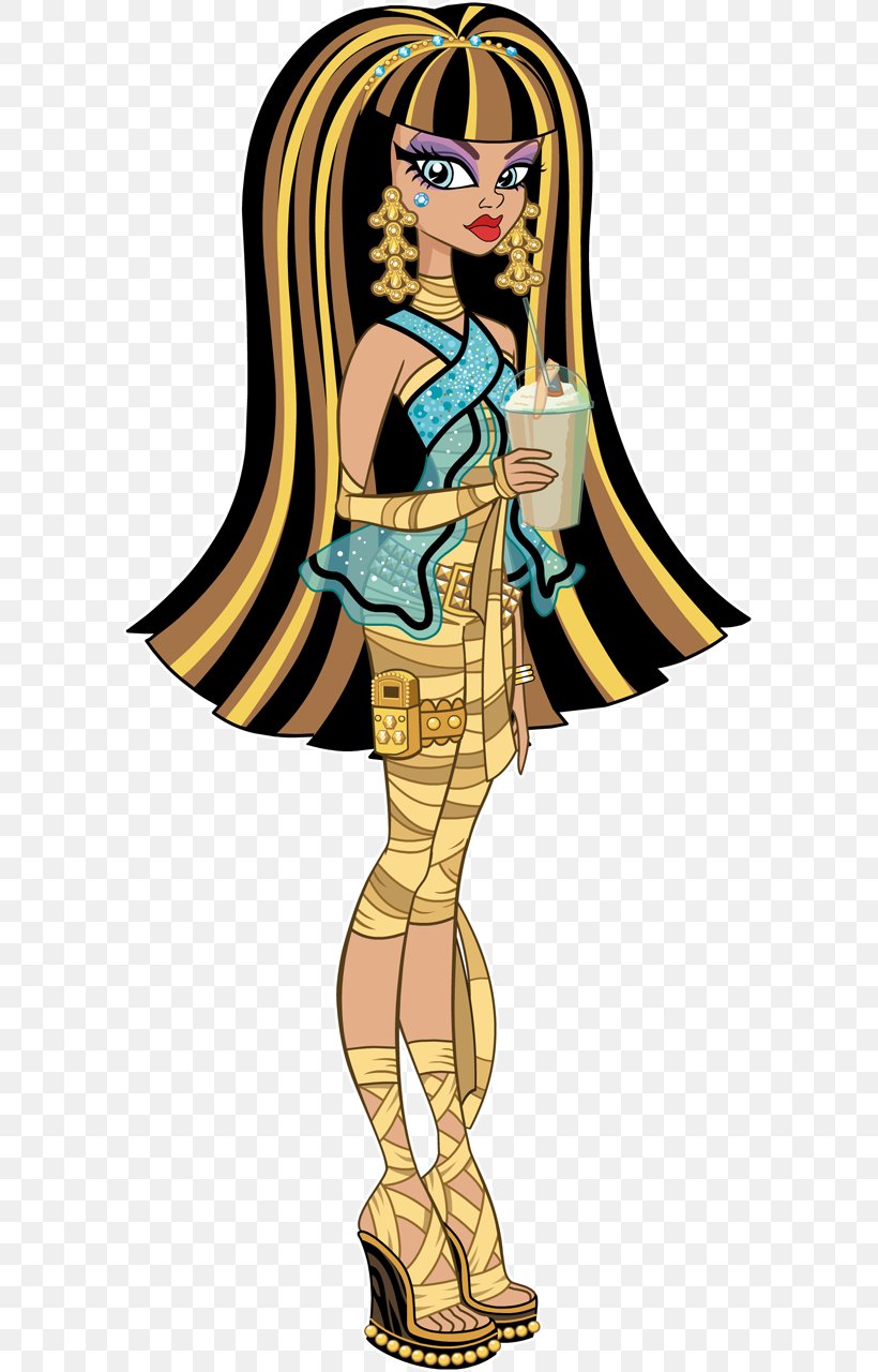 Monster High Cleo De Nile Ghoul Doll Toy, PNG, 589x1280px, Monster High, Art, Child, Costume, Costume Design Download Free