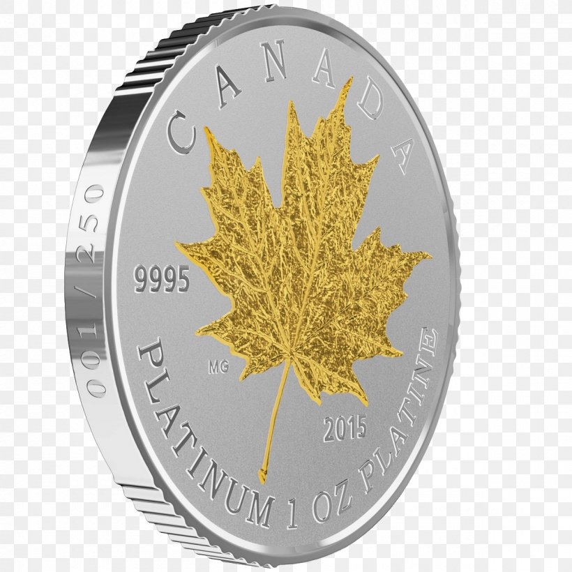 Platinum Coin Canadian Gold Maple Leaf Canadian Gold Maple Leaf, PNG, 1200x1200px, Coin, Bullion, Bullion Coin, Canadian Gold Maple Leaf, Canadian Platinum Maple Leaf Download Free