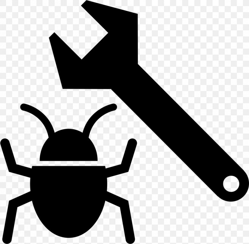 Software Bug Icon Design Clip Art, PNG, 981x962px, Software Bug, Artwork, Black And White, Computer Software, Computer Virus Download Free