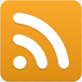 Rss - Text Symbol Material Yellow PNG