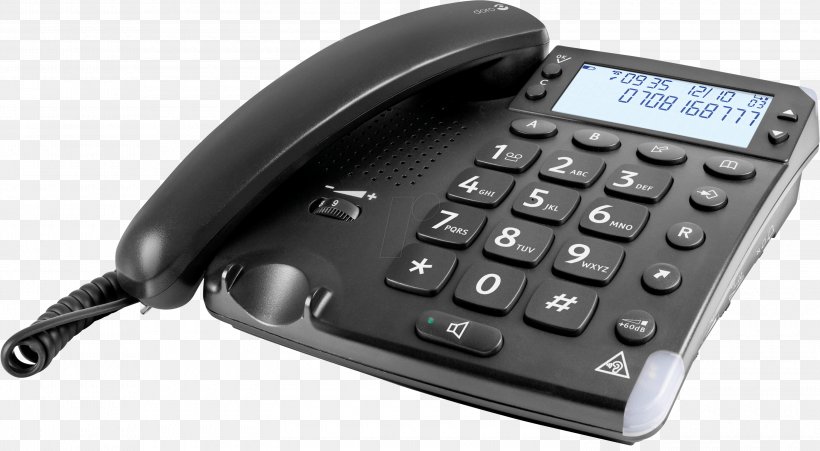 DORO Magna 4000 Corded Phone, PNG, 3000x1651px, Doro Magna 4000, Answering Machine, Call Waiting, Caller Id, Conference Phone Download Free