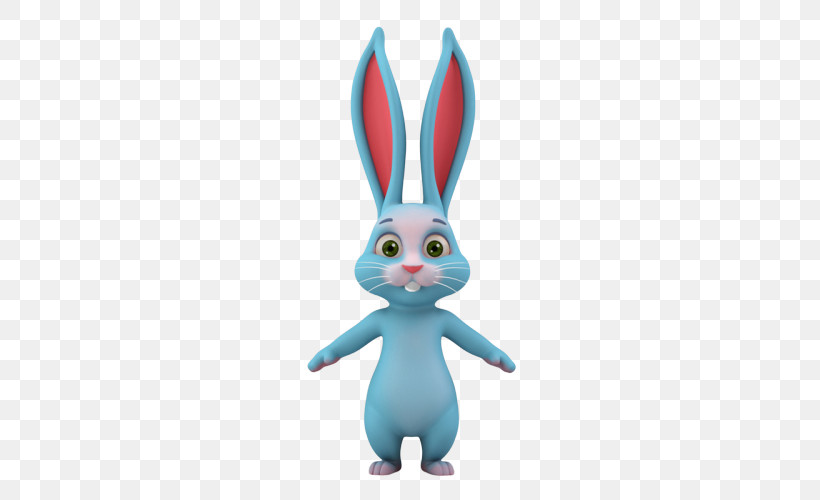Easter Bunny, PNG, 500x500px, Rabbit, Animal Figure, Animation, Cartoon, Easter Bunny Download Free