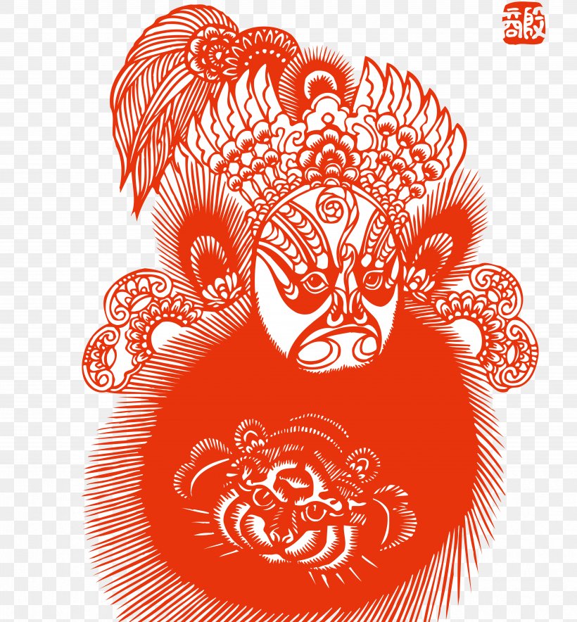 Peking Opera Chinese Opera Chinese Paper Cutting Budaya Tionghoa, PNG, 4992x5385px, Watercolor, Cartoon, Flower, Frame, Heart Download Free
