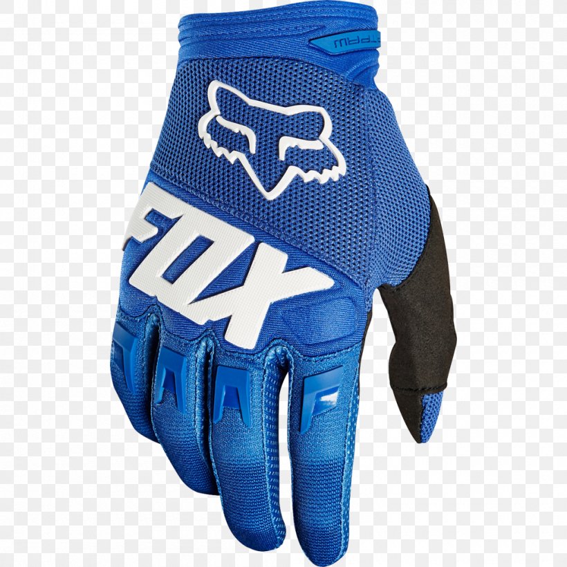 Fox Racing Glove Motorcycle Motocross Guanti Da Motociclista, PNG, 1000x1000px, Fox Racing, Alpinestars, Baseball Equipment, Bicycle Glove, Blue Download Free