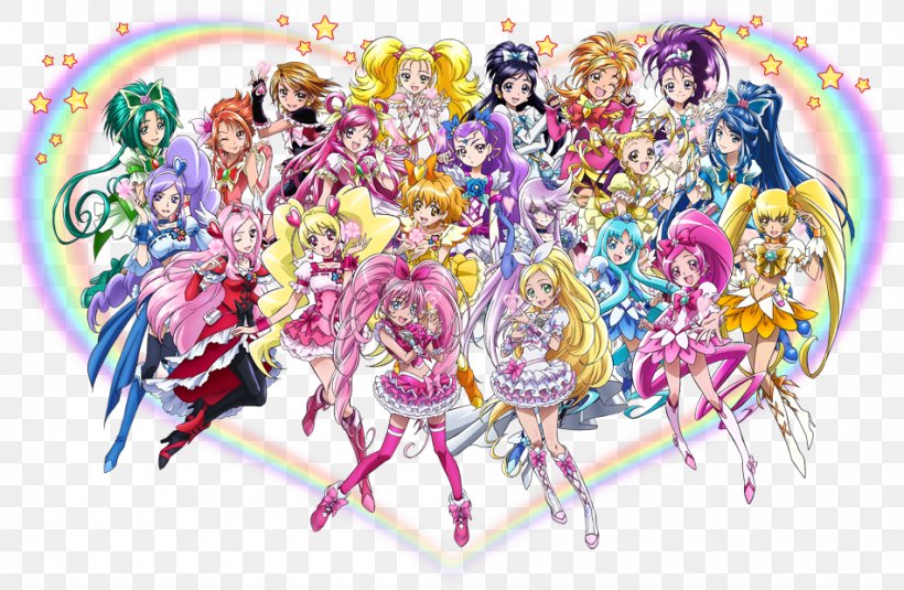 Pretty Cure All Stars Hibiki Hojo Blu-ray Disc, PNG, 950x620px, Watercolor, Cartoon, Flower, Frame, Heart Download Free