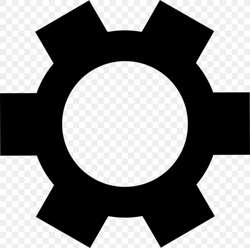 Black Gear Shape Symbol, PNG, 980x972px, Gear, Black, Black And White, Black Gear, Gear Pump Download Free