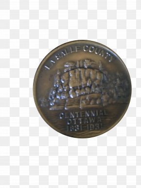 Coin - Commemorative Coin Medal Brass Starved Rock State Park PNG