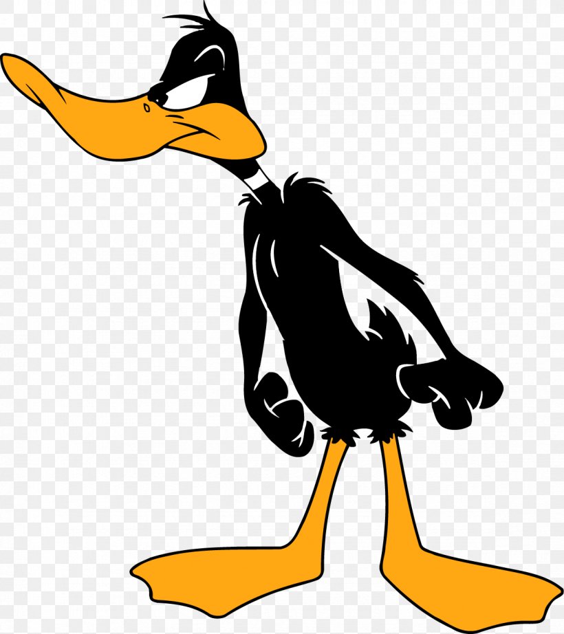 Daffy Duck Donald Duck Looney Tunes Clip Art, PNG, 1176x1323px, Daffy Duck, Artwork, Beak, Bird, Black And White Download Free
