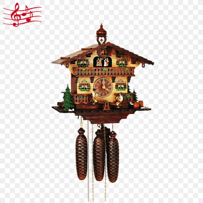 Black Forest Cuckoo Clock Chalet Quartz Clock, PNG, 1000x1000px, Watercolor, Cartoon, Flower, Frame, Heart Download Free