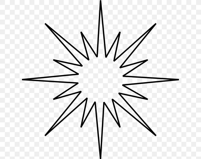Clip Art Vector Graphics Illustration Star Of Bethlehem, PNG, 641x650px, Star Of Bethlehem, Blackandwhite, Drawing, Line Art, Octagram Download Free