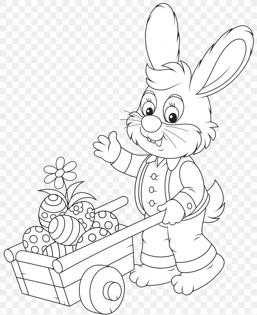 Easter Bunny Easter Egg, PNG, 3270x3999px, Easter Bunny, Art, Black And White, Coloring Book, Domestic Rabbit Download Free