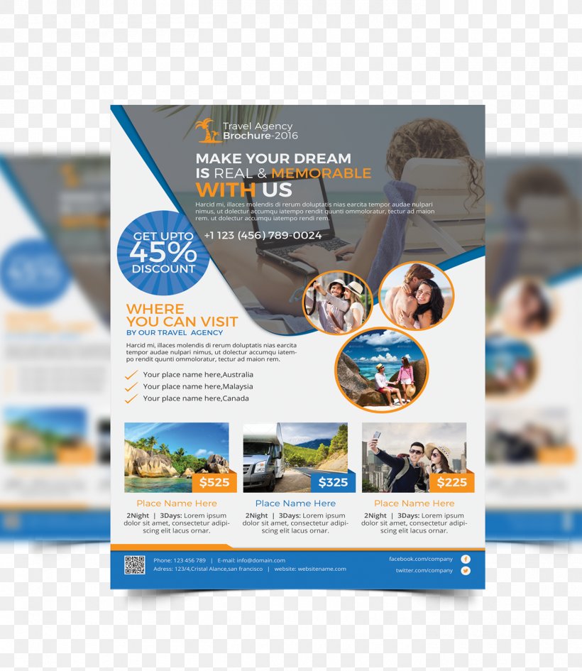 Flyer Printing Travel Agent Vacation, PNG, 1400x1615px, Flyer, Advertising, Brand, Brochure, Display Advertising Download Free