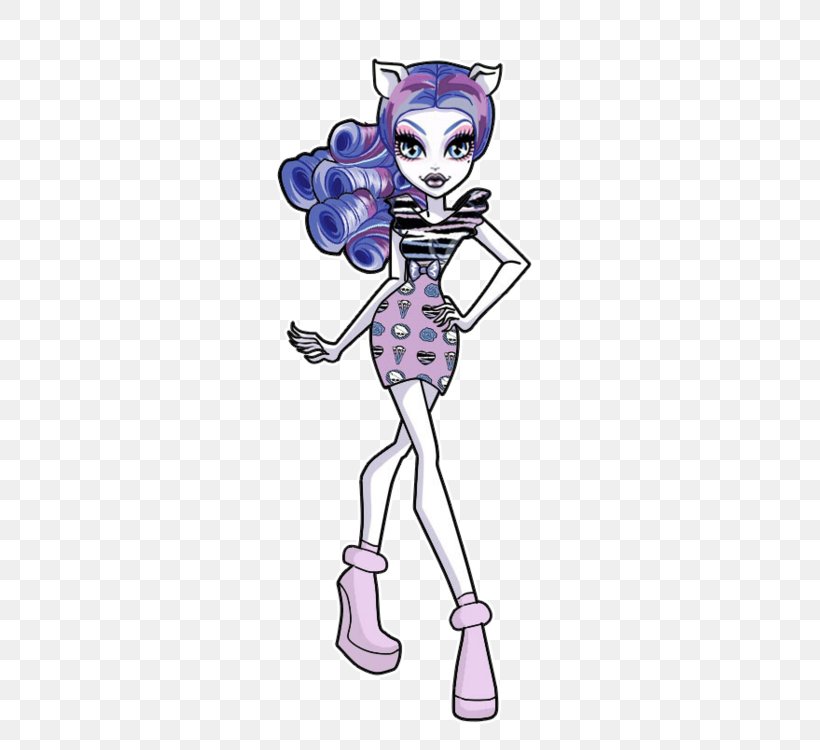 Monster High Catrine DeMew Doll Image OOAK, PNG, 345x750px, Watercolor,  Cartoon, Flower, Frame, Heart Download Free