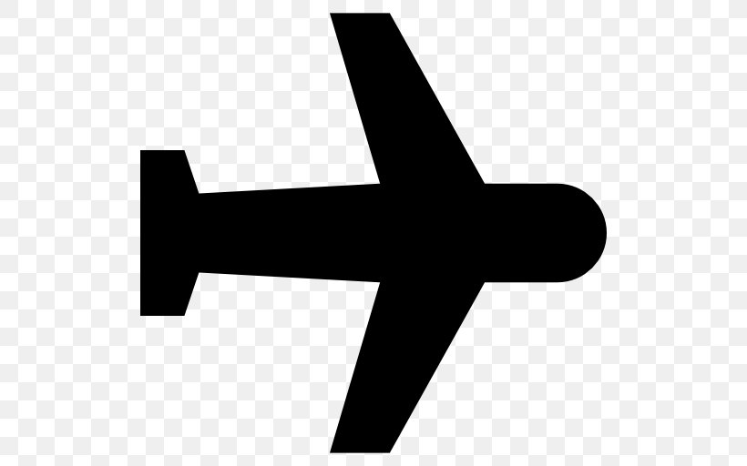 Airplane Black And White Clip Art, PNG, 512x512px, Airplane, Air Travel, Aircraft, Black, Black And White Download Free