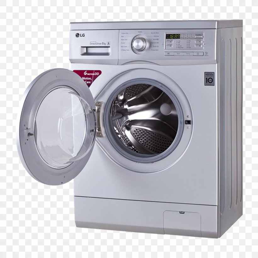 Clothes Dryer Washing Machines LG Electronics Home Appliance, PNG, 1000x1000px, Clothes Dryer, Direct Drive Mechanism, Dishwasher, Haier Hwt10mw1, Home Appliance Download Free