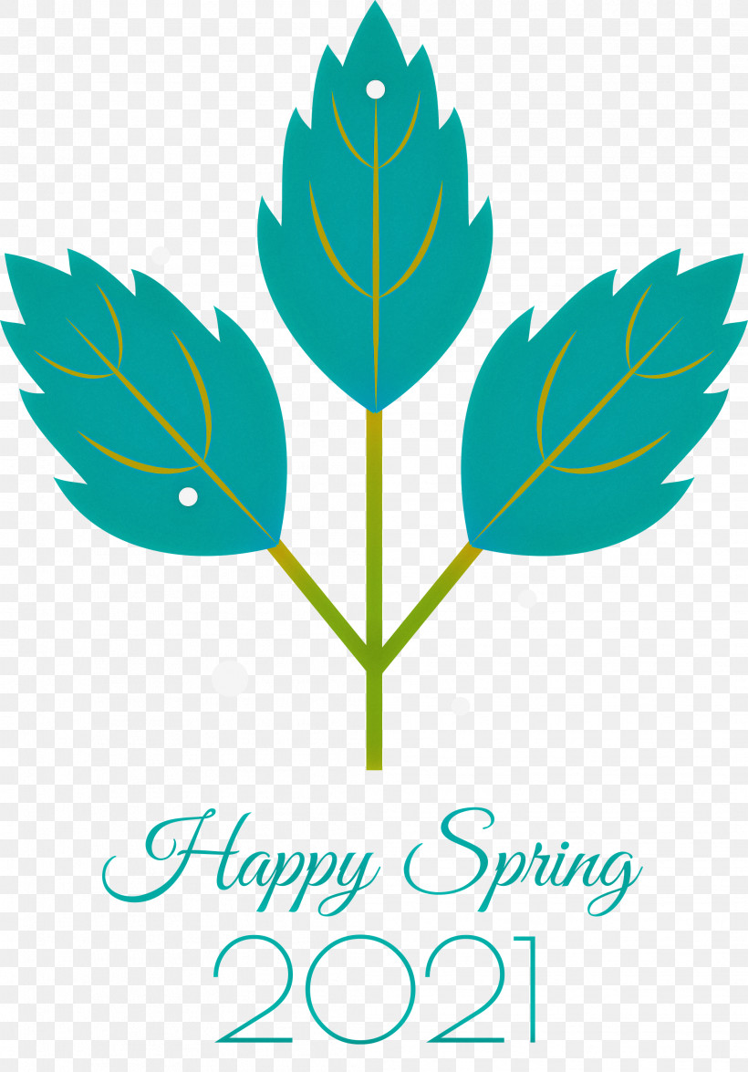 2021 Happy Spring, PNG, 2092x3000px, 2021 Happy Spring, Leaf, Leaf Painting, Leaf Vegetable, Logo Download Free