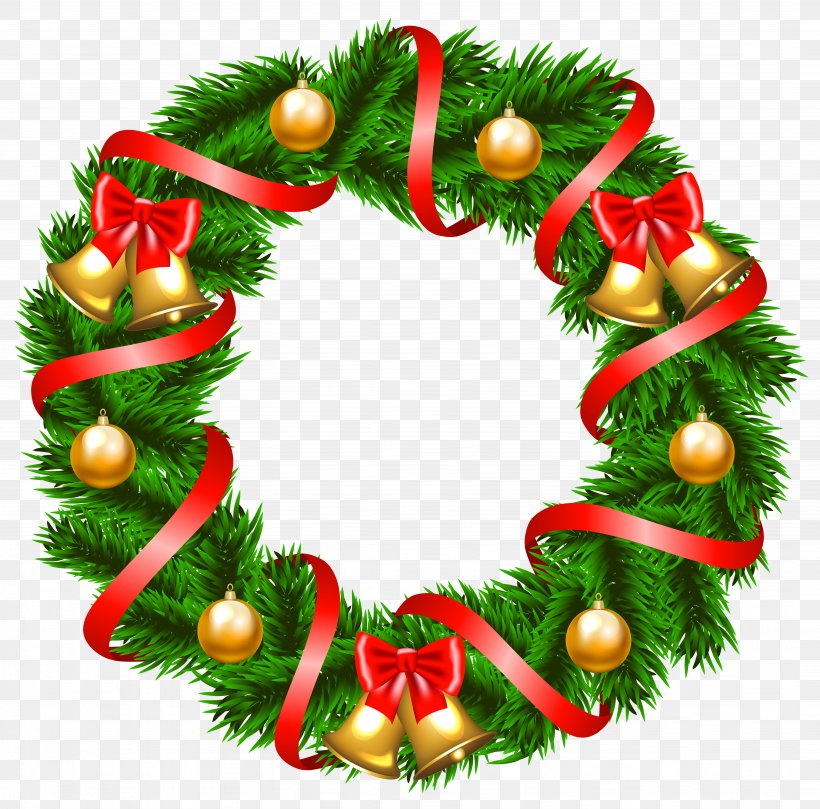 Wreath Christmas Decoration Clip Art, PNG, 6158x6076px, Christmas, Christmas Decoration, Christmas Ornament, Christmas Tree, Conifer Download Free
