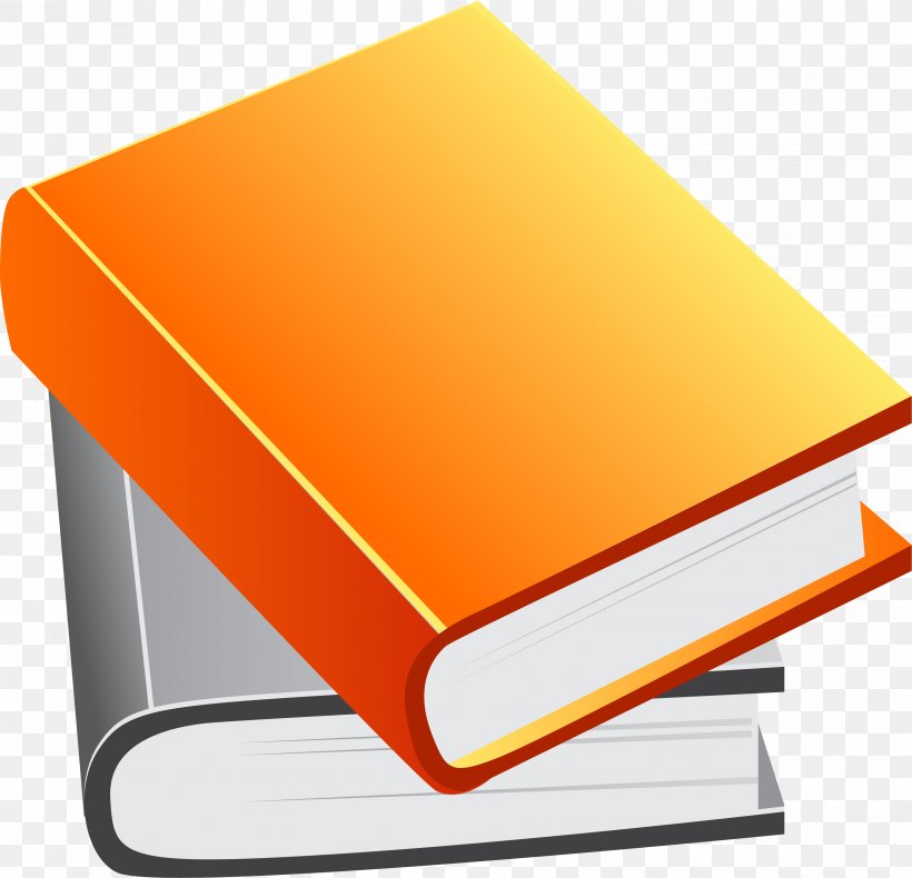 Book Clip Art, PNG, 3600x3472px, Book, Gratis, Material, Orange, Rectangle Download Free