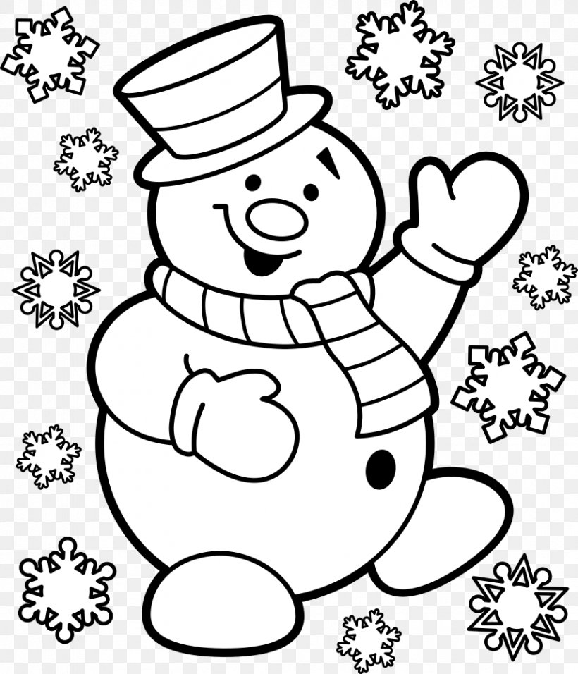 Christmas Day Coloring Book Drawing Image Snowman, PNG, 857x1000px, Watercolor, Cartoon, Flower, Frame, Heart Download Free