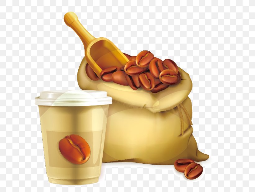 Coffee Bean Royalty-free Illustration, PNG, 631x617px, Coffee, Bag, Coffee Bean, Coffee Cup, Coffee Roasting Download Free