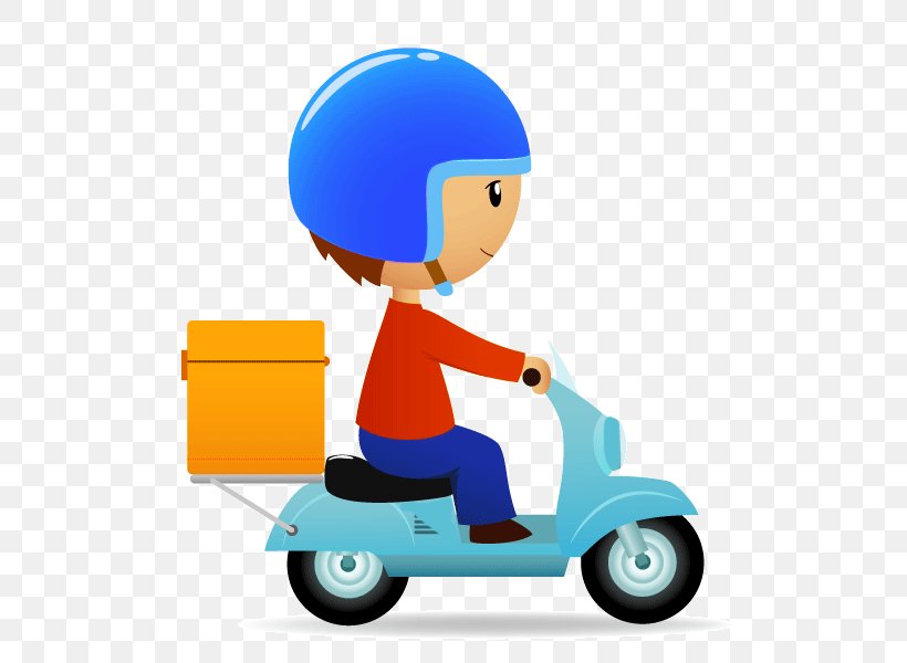 Delivery Scooter Cartoon, PNG, 600x600px, Delivery, Cartoon, Courier, Human Behavior, Humour Download Free