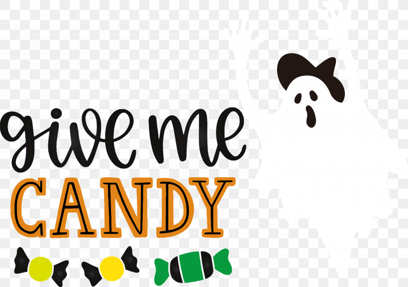 Give Me Candy Trick Or Treat Halloween, PNG, 3000x2116px, Give Me Candy, Biology, Cartoon, Halloween, Logo Download Free