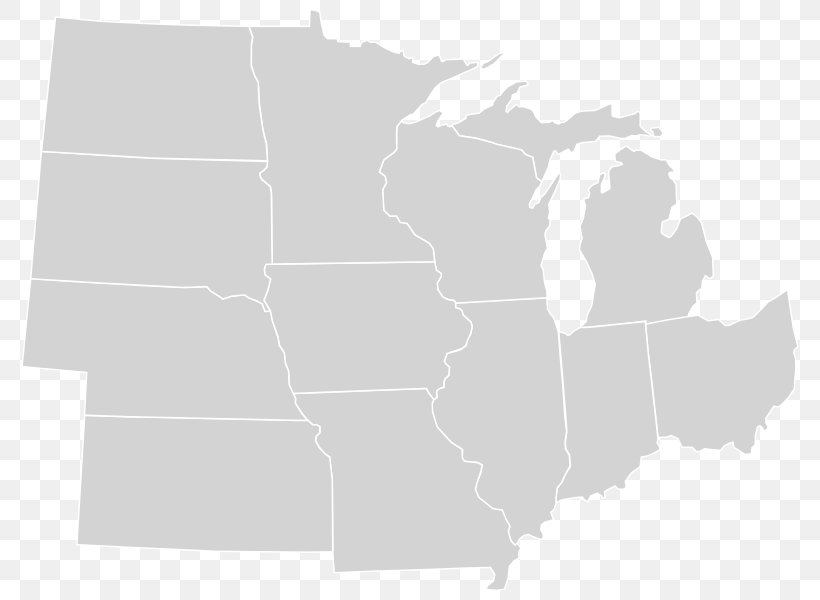 Midwestern United States Blank Map Map Collection Geography, PNG, 790x600px, Midwestern United States, Blank Map, Border, Geography, Information Download Free