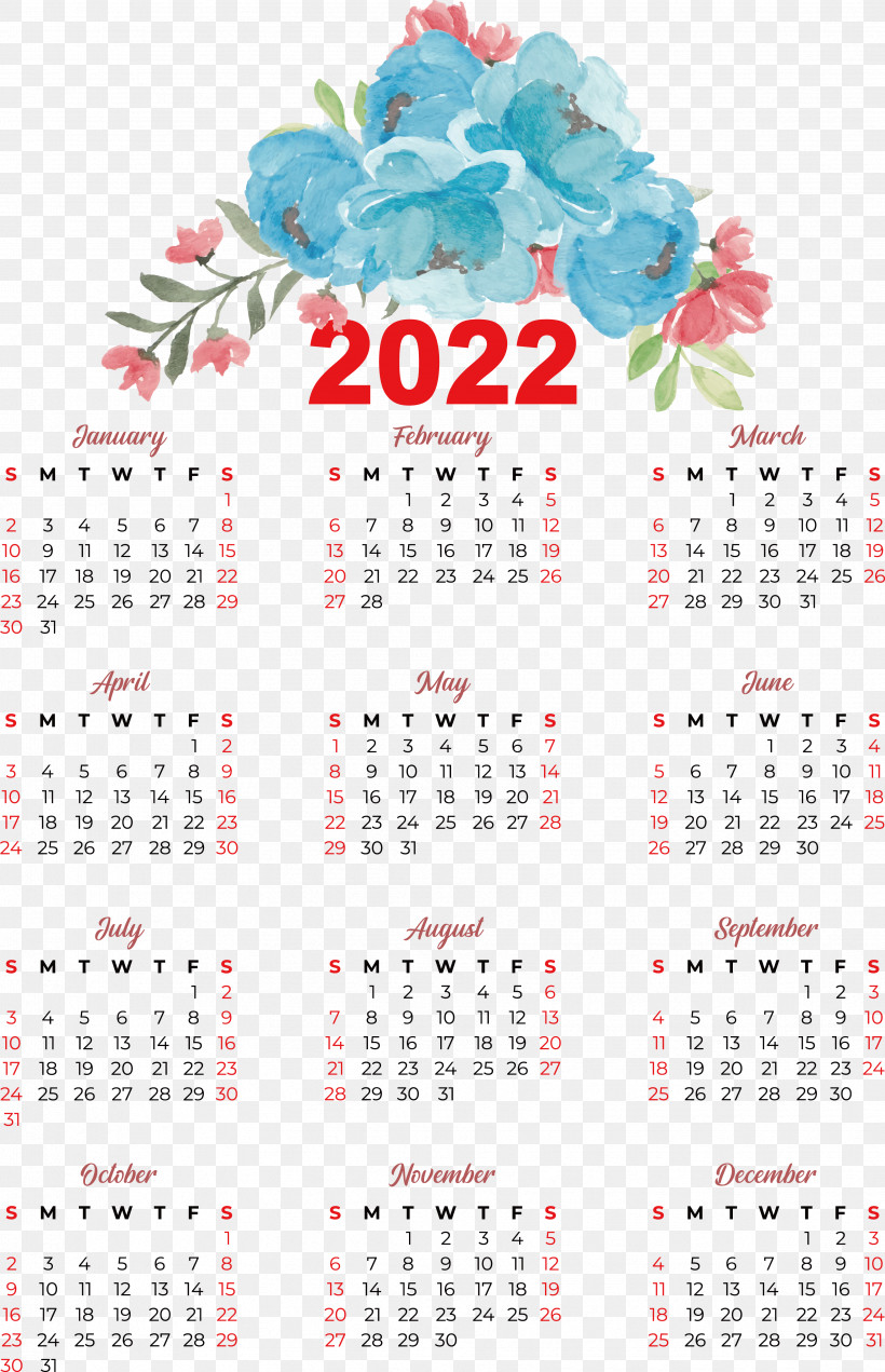 2022 Calendar Calendar Year January Month, PNG, 3449x5350px, Calendar, Calendar Year, December, Drawing, January Download Free