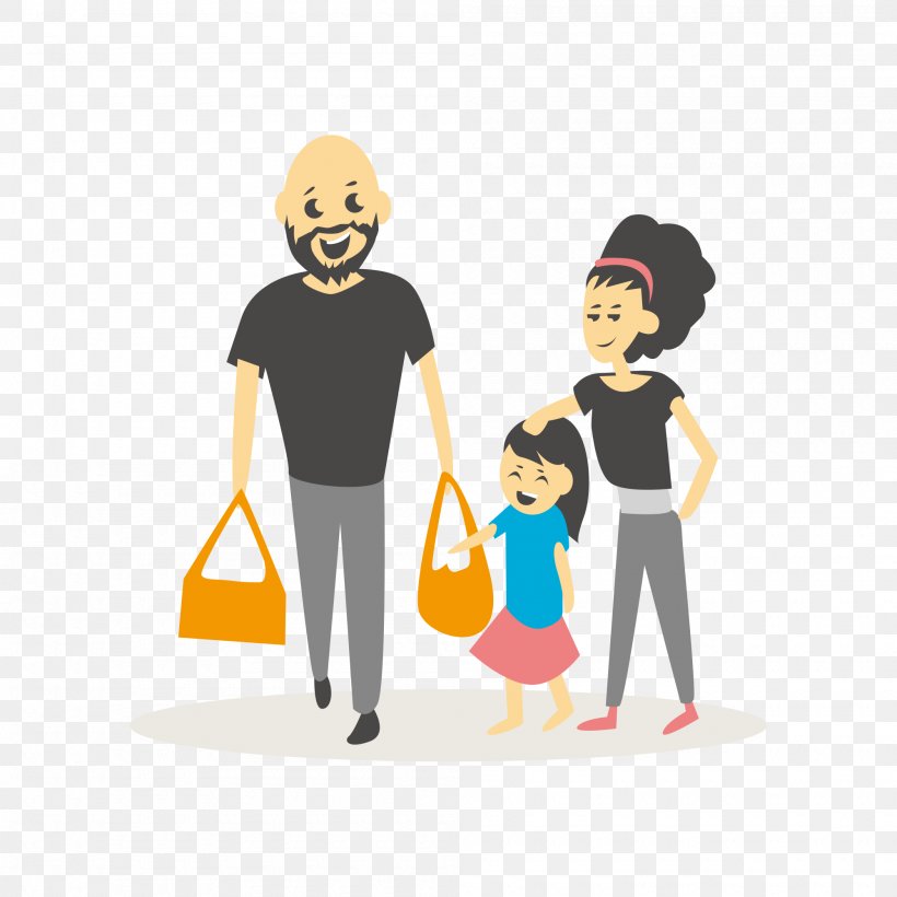 Family Shopping Illustration, PNG, 2000x2000px, Family, Art, Boy, Cartoon, Child Download Free